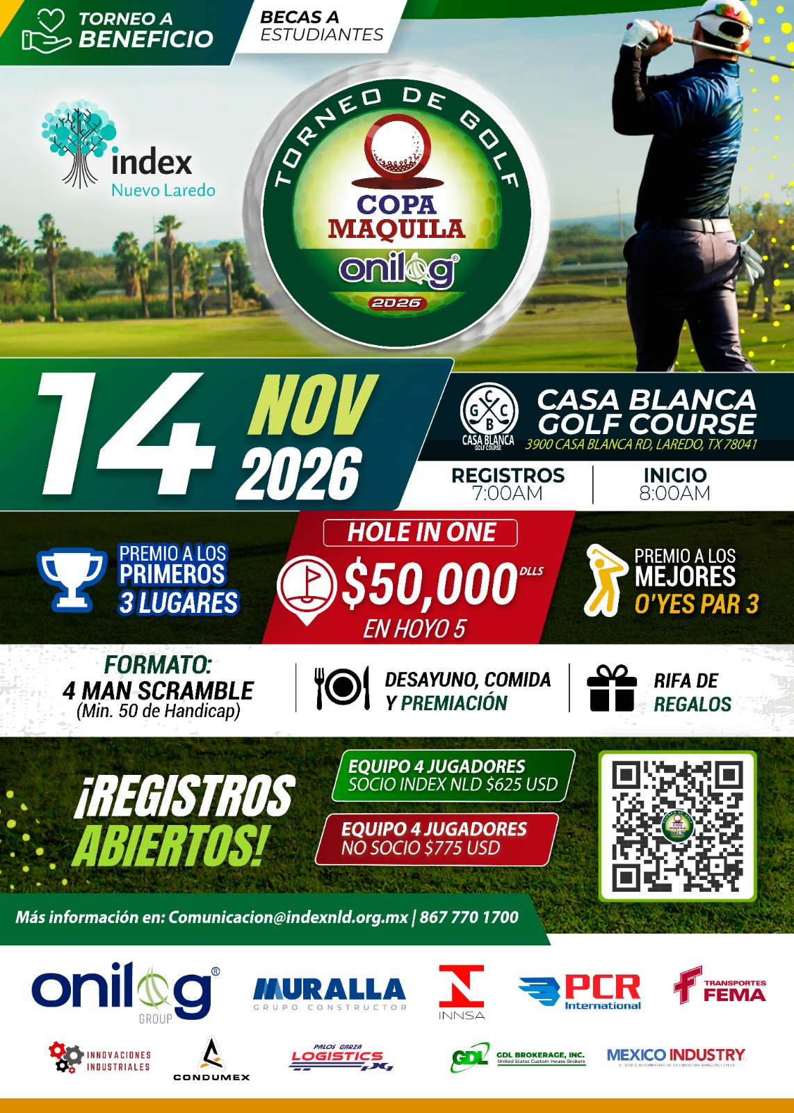 Copa Maquila 2026 - Torneo de Golf